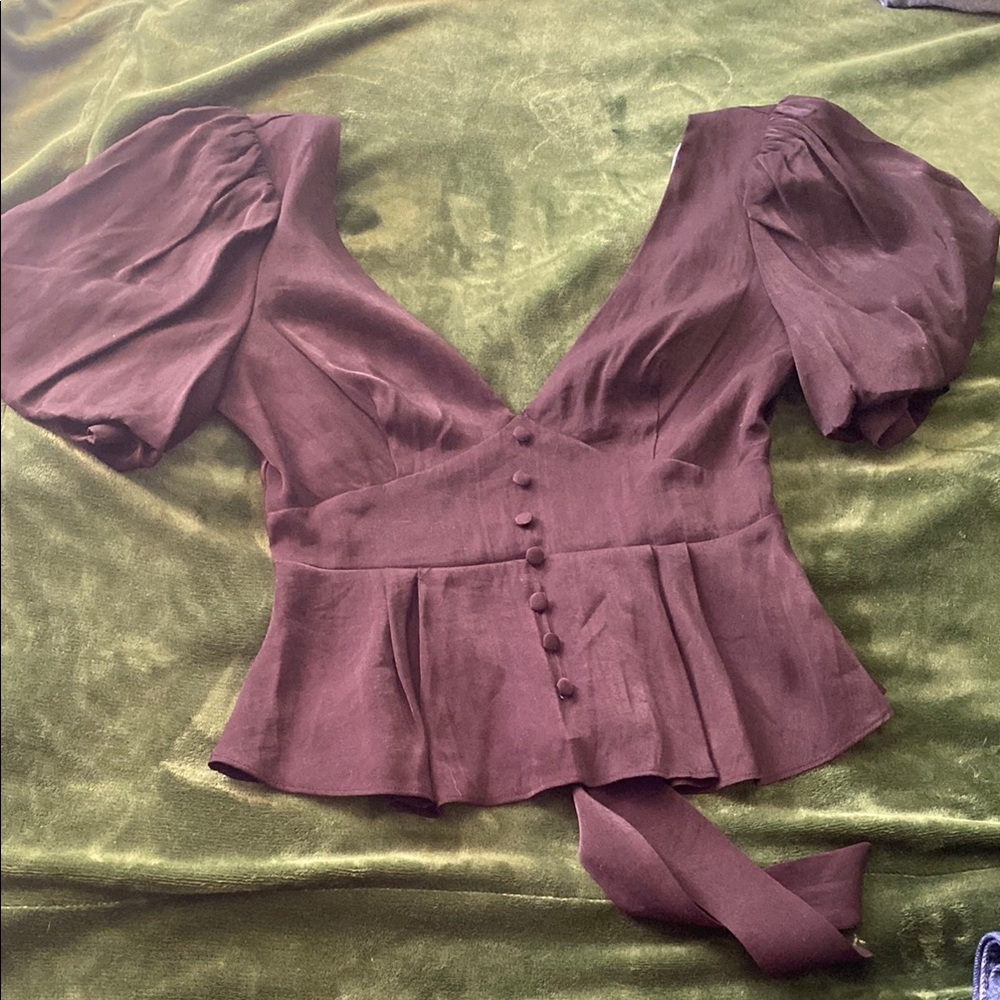 Lulus Black Crop Top Puff Sleeve Top